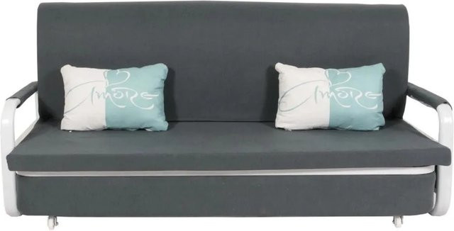 Schlafsofa MCW M83 mit Schlaffunktion und Bettkasten in Dunkelgrau, B/T/H: 190 x 185 x 71 cm - Bild 2