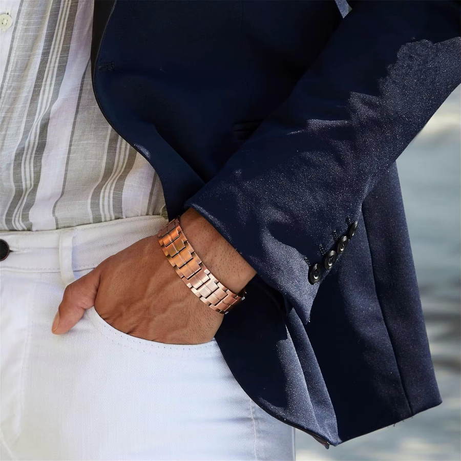 ARADOO Kupferarmband, Roségold, Herren - Bild 5