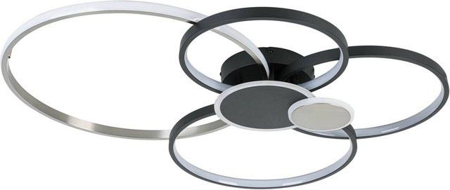 Nolo LED-Deckenleuchte Big in Schwarz aus Aluminium, B/H/L: 64 x 11 x 80 cm - Bild 1