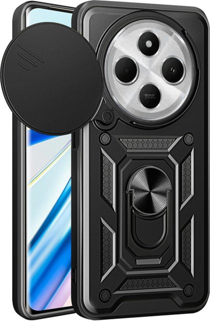 Techsuit CamShield Schutzhülle für Xiaomi Poco C75 und Redmi 14C in Schwarz - Bild 1