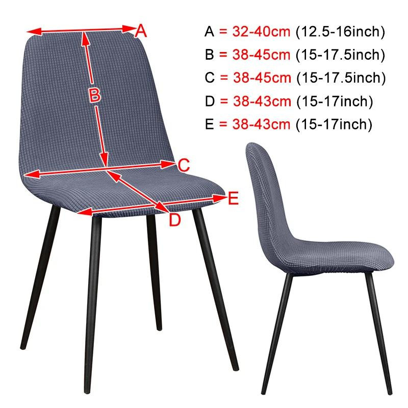Jacquard-Stuhlbezug für Barhocker in Grau von Household supplies MH - Bild 2