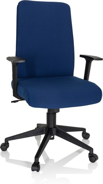 hjh OFFICE Home Office Bürostuhl COSIO I mit Armlehnen aus Stoff und Kunststoff - Bild 1