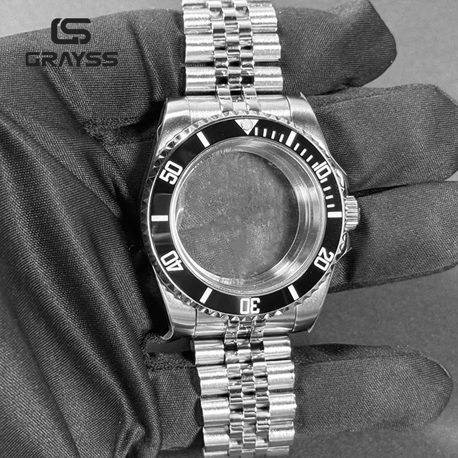 GRAYSS Armbanduhr, Diver, Edelstahl, Schwarz, 40 mm, Wasserdicht - Bild 2