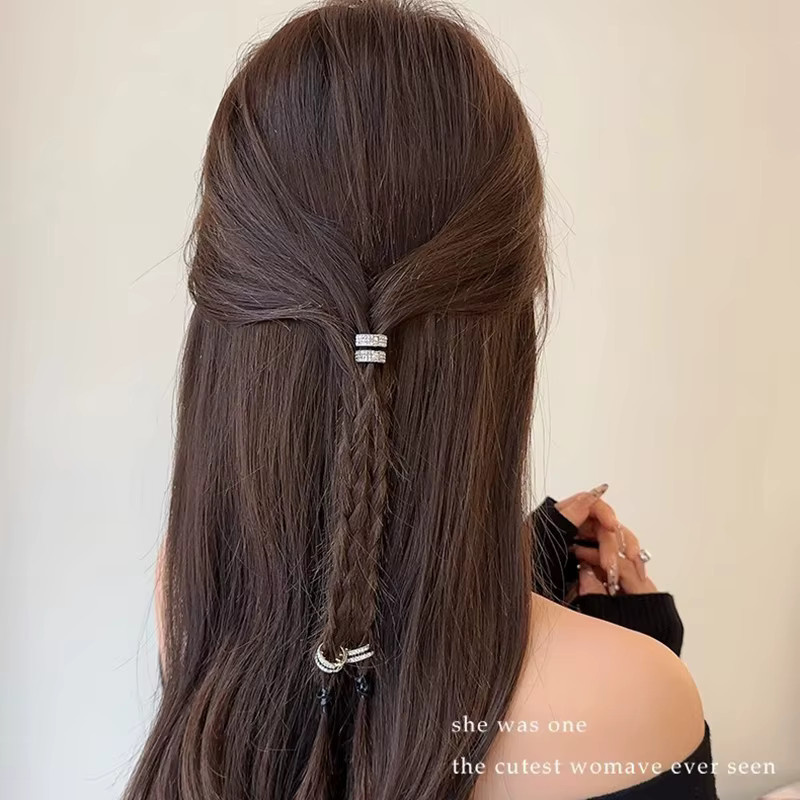 Haar Clip, Silber, Strass, Kristalle, Damen - Bild 2