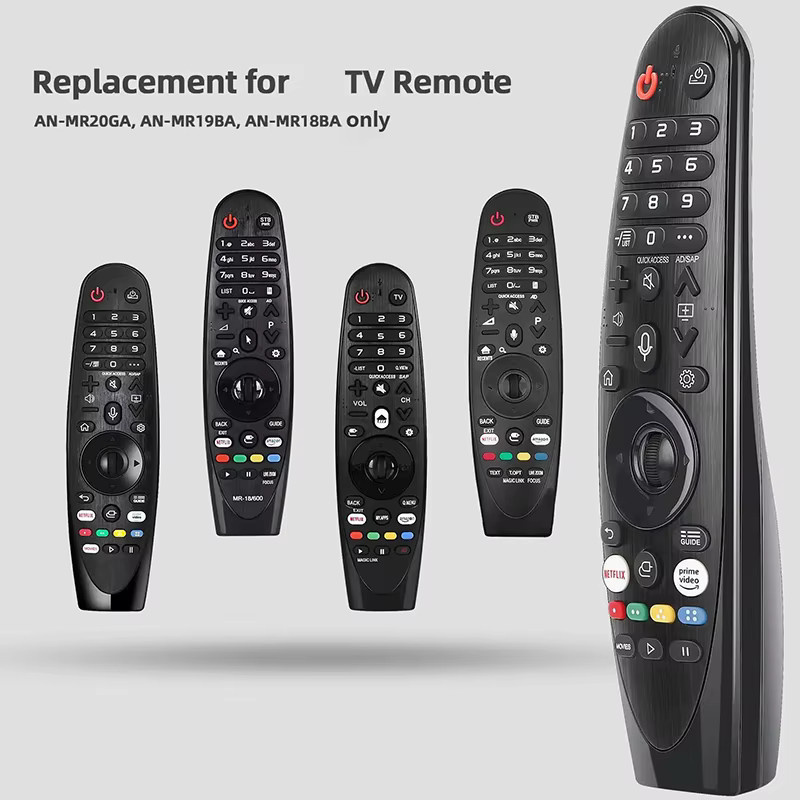 VORTNGLE Universelle Sprachfernbedienung für Smart 4K HD TV Magic mit Zeigerfunktion, Ersatzfernbedienung für MR20GA MR19BA MR18BA, Schwarz - Bild 3