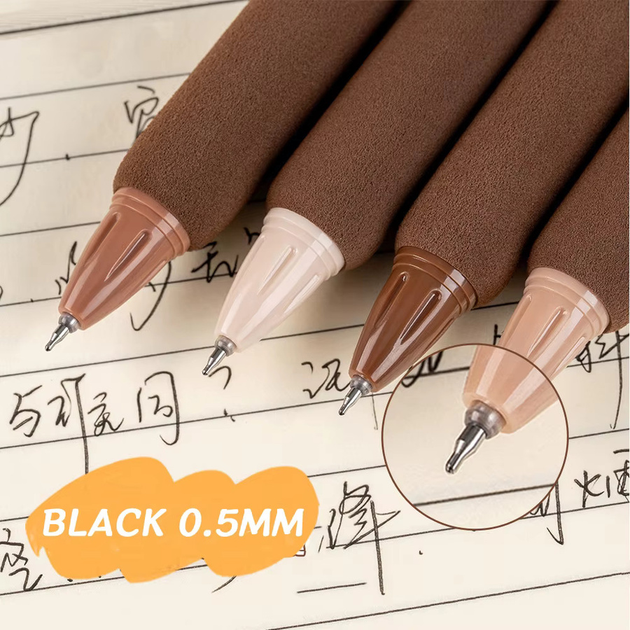 4er-Set Gelstifte Schwarz 0,5 mm für Schule und Büro - Bild 3