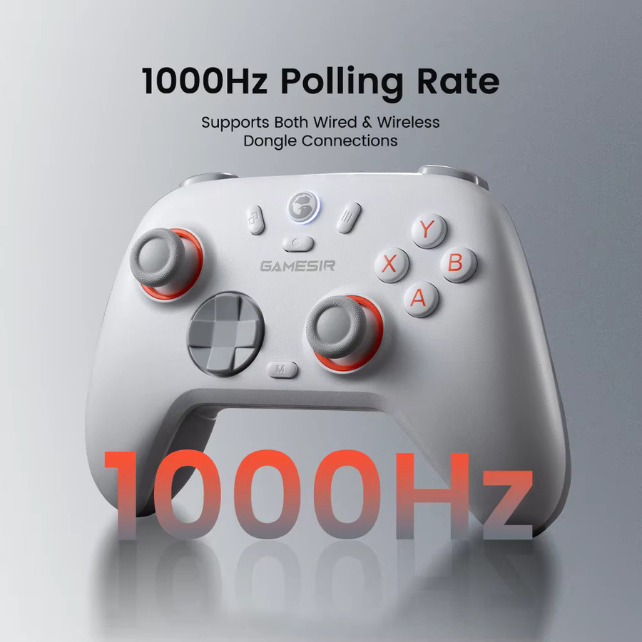 GameSir Nova Lite kabelloser Controller mit Hall-Effekt für Nintendo Switch, iPhone, Android und PC in Weiß - Bild 3
