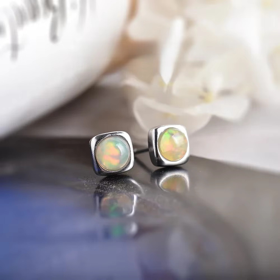 ITSMOS Ohrstecker, Silber, Opal, Damen - Bild 1