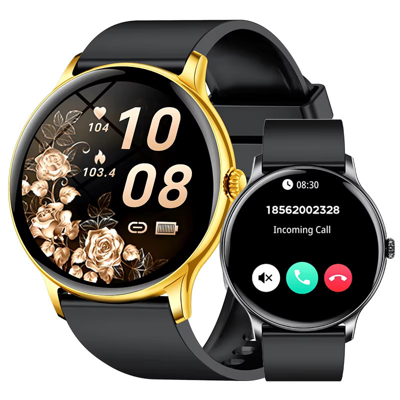 LIGE Smartwatch, Silikon, Gold, Unisex, Bluetooth, Wasserdicht - Bild 7