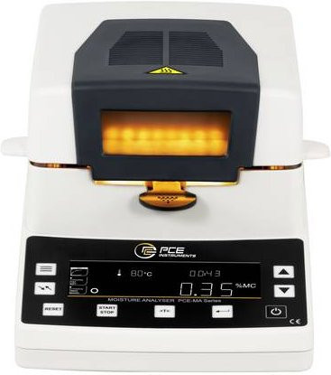 PCE Instruments PCE-MA 200 Feuchtebestimmer in Weiß mit Messbereich 0..100% und Temperatur von +40.. +199°C - Bild 1