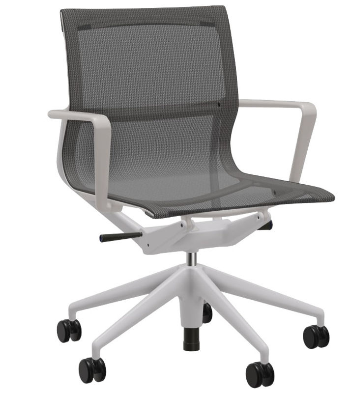 Vitra Physix Bürodrehstuhl mit Fünfstern Untergestell in Schwarz und High-Tech-Textil - Bild 2