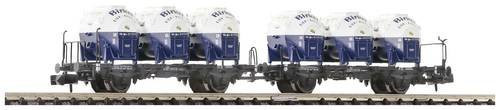 Fleischmann 6660046 N Behältertragwagen-Doppeleinheit der DB - Bild 1