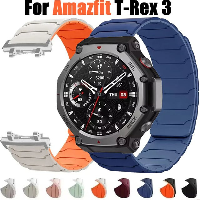 Amazfit Uhrenarmband Silikon, Magnetische Schleife, Amazfit T-Rex 3 - Bild 1