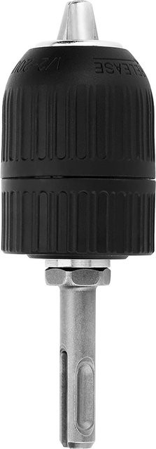 Kkmoon Keyless Drehmaschine Bohrfutter Konverter aus Kunststoff mit SDS Adapter, 2-13mm, Schwarz - Bild 1