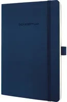SIGEL Conceptum Notizbuch DIN A5 mit Softcover, blau, kariert, mit elastischem Verschluss und Lesezeichen - Bild 1
