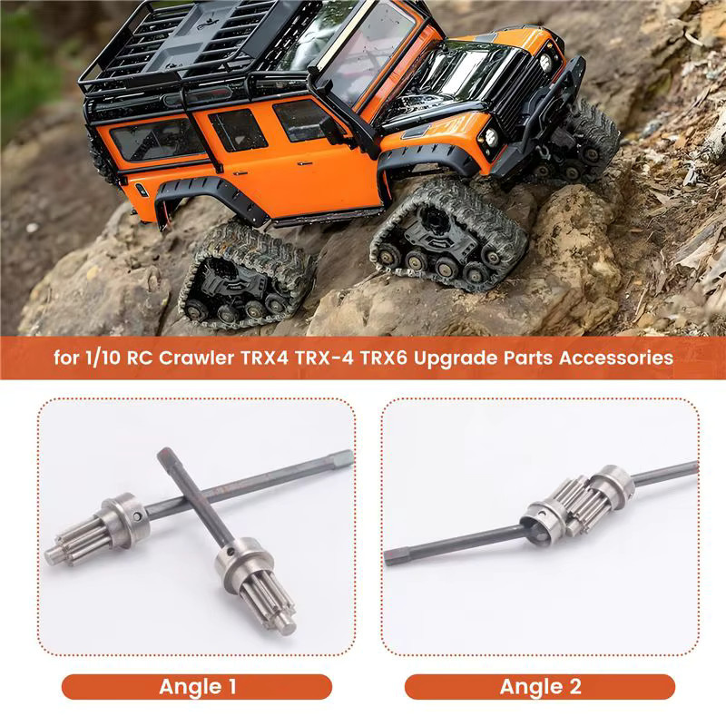 TRAXXAS Stahl-Vorderachse CVD-Antriebswelle, 2-teiliges Set, Metall, Zubehör - Bild 3