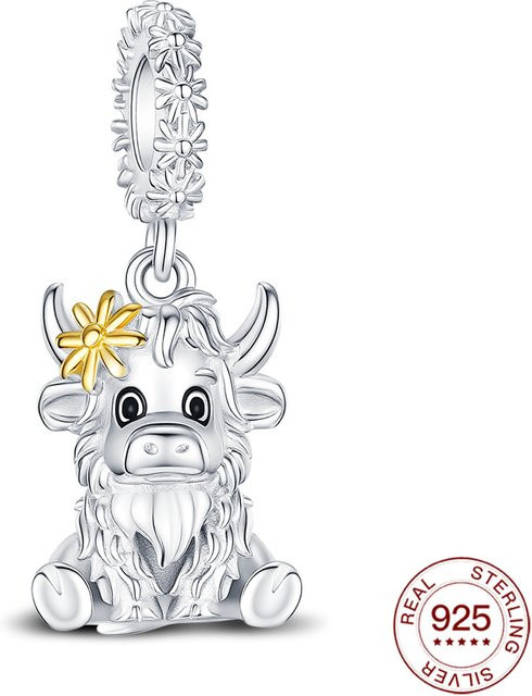 Anhänger Charm Highland Cattle, 925 Silber, Damen - Bild 1