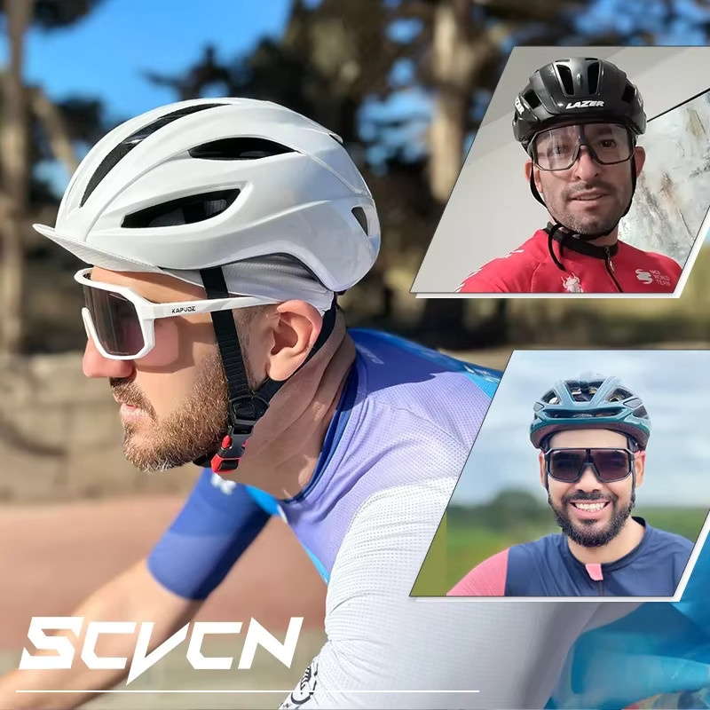 Scvcn Sportsonnenbrille, Photochrome, Vollrand, Schwarz, Unisex - Bild 3