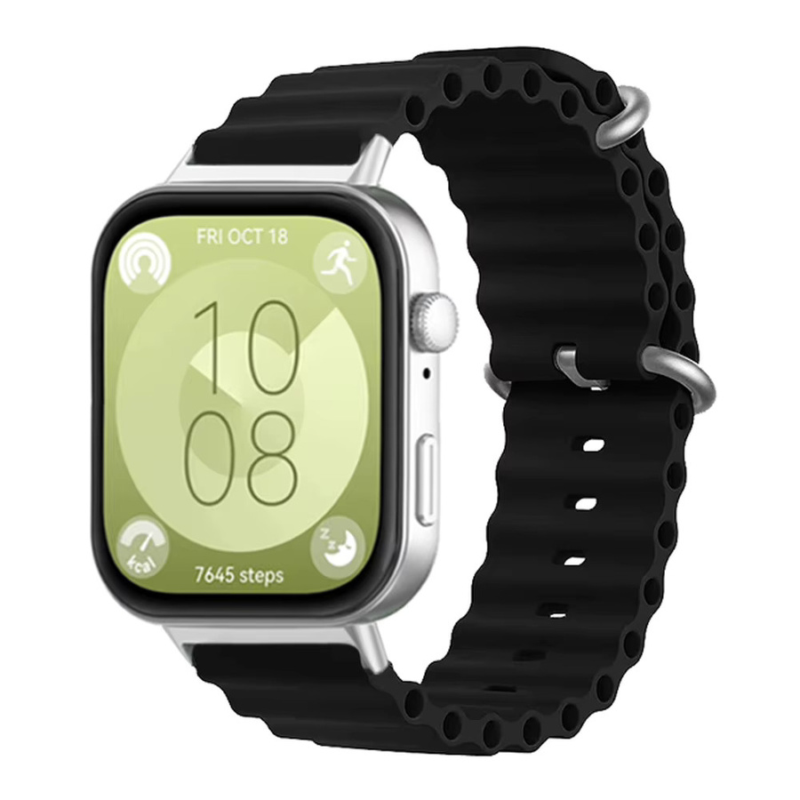 Huawei Uhrenarmband Silikon, Schwarz, Unisex - Bild 1