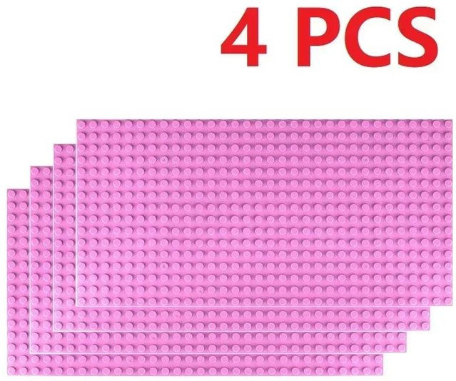 4 Stück Bausteine Grundplatte, Zubehör, ab 6 Jahren - Bild 1