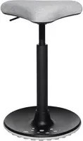 TOPSTAR Sitzhocker SITNESS H1 Triangel in Schwarz und Grau mit Metallgestell - Bild 1