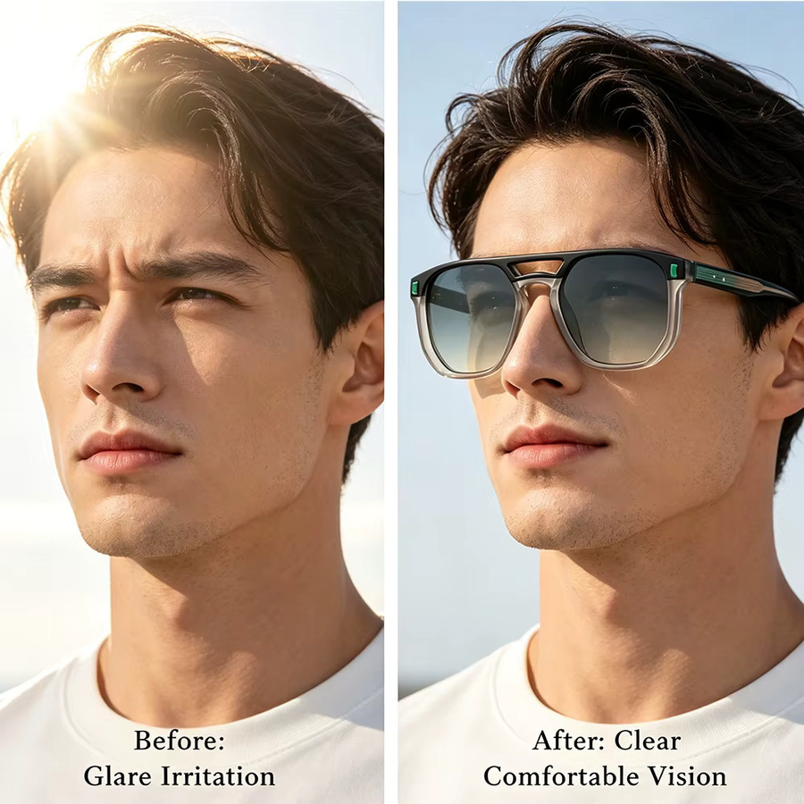 HBK Piloten-Sonnenbrille, Aviator, Vollrand, Unisex - Bild 3