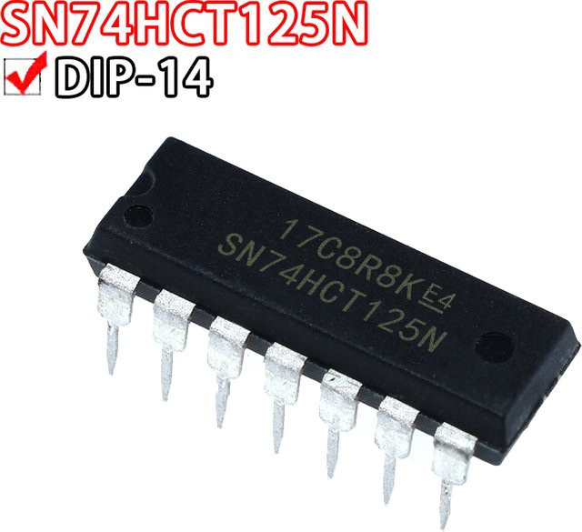10er Set Si Tai&SH Logik-ICs SN74HCT-Serie in DIP-14 Ausführung, Schwarz - Bild 1