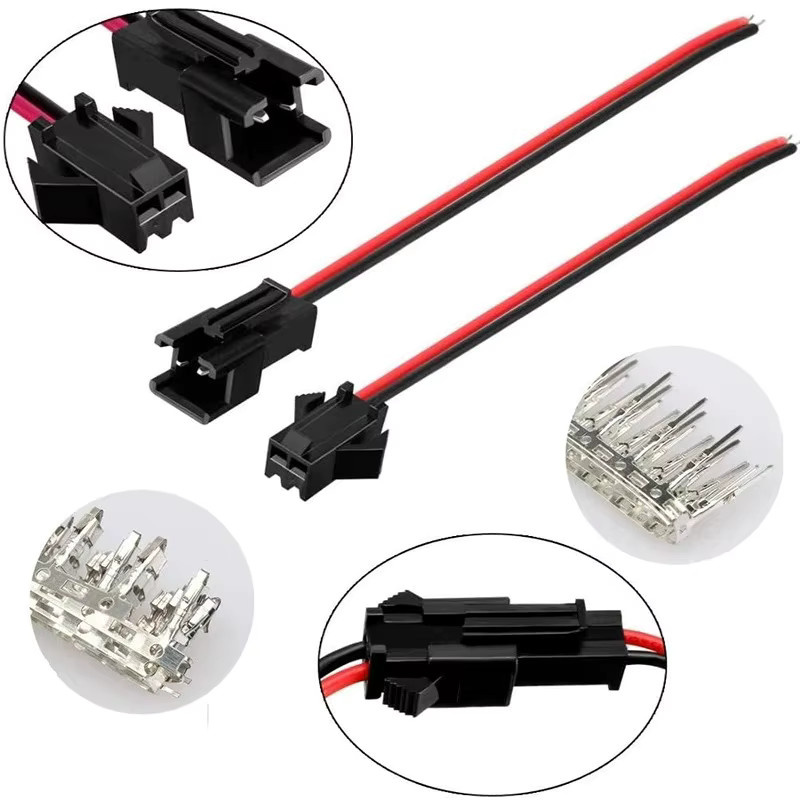 570 Stück JST 2,54mm SM Wasserdichte Drahtstecker Set mit männlichen und weiblichen Gehäusen und Terminals in Schwarz - Bild 2