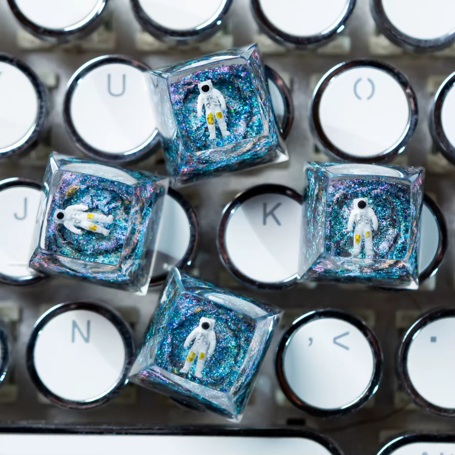 Resin Artisan Space Drift Keycap 1U SA R1 Handgefertigte Custom ESC-Tastenkappe für mechanische Tastaturen mit MX-Schaltern - Bild 4