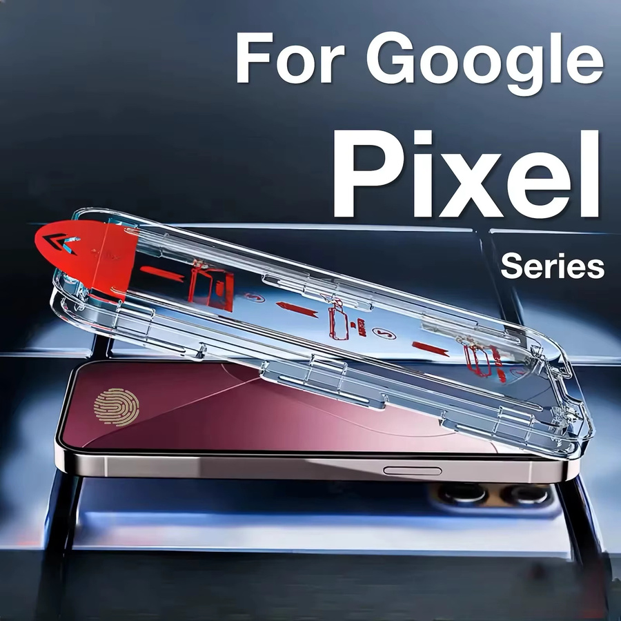 Displayschutzfolie aus gehärtetem Glas für Google Pixel 10 9 Pro XL 8 8a 7 7a 6a 4G 5G transparent im Set mit Easy Kit - Bild 2