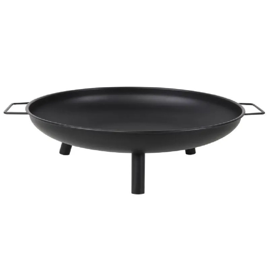 Lex Feuerschale aus Stahl in Schwarz mit Griff und Füßen, Durchmesser: 80 cm - Bild 2