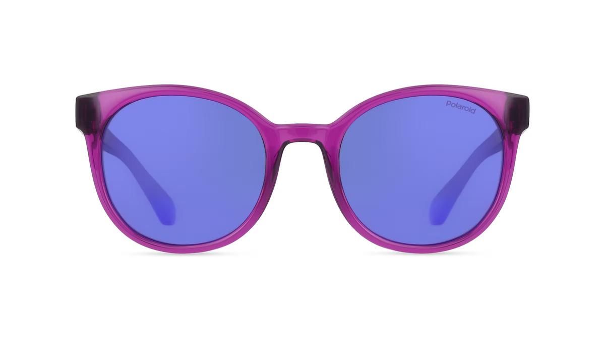 Polaroid PLD 8076/S Kinder-Sonnenbrille, Vollrand, Butterfly, Kunststoff, pink - Bild 1