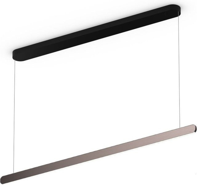 Occhio Mito linear volo 140 up LED-Pendelleuchte in Schwarz matt mit Phantom-Ausführung, höhenverstellbar von 65-165 cm, dimmbar und mit einstellbarer Farbtemperatur (2700K - 4000K) - Bild 1