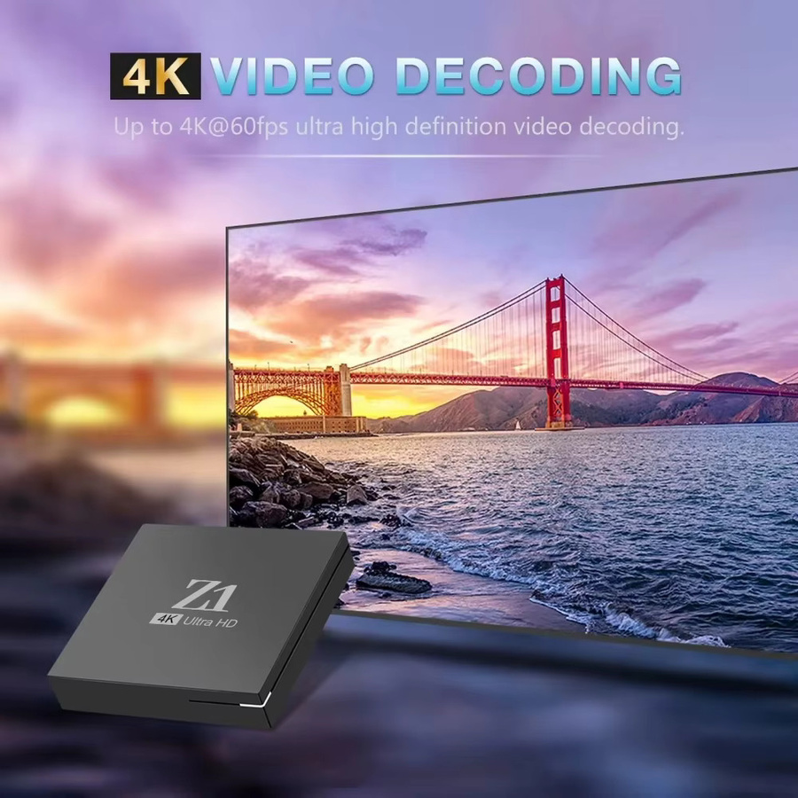 PK Q7 TX1 Smart Android 15 TV-Box mit 8GB RAM und 128GB Speicher, 4K HDR, Allwinner H313 Quad-Core, 5G/2.4G WLAN, Bluetooth 5.0 und USB 2.0, Schwarz - Bild 2