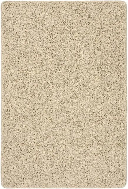 vidaXL Shaggy-Teppich Beige B: 140 cm, T: 200 cm, rutschfest und pflegeleicht - Bild 1