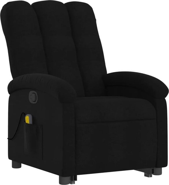 vidaXL Massagesessel mit Aufstehhilfe in Schwarz aus Stoff Modell 6 - Bild 1