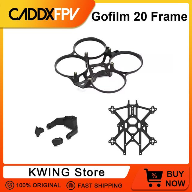CADDX Gofilm 20 FPV Racing Drohnen Rahmensatz in Schwarz kompatibel mit HD VTX - Bild 1