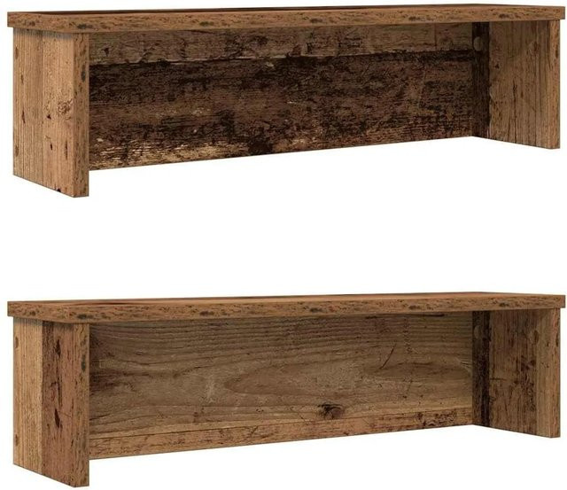 vidaXL Küchenregale Stapelbar 2er Set in Altholz-Optik, Braun, B/T/H: 60 x 15 x 16 cm - Bild 1