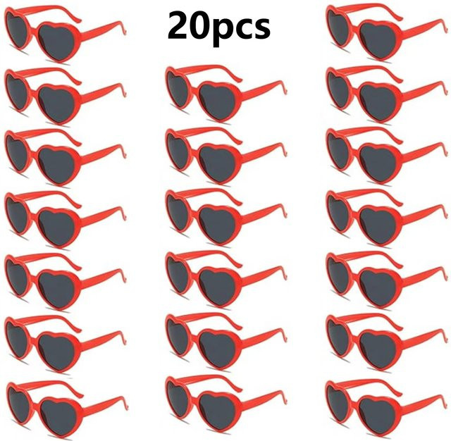 Cabecade Herz-Sonnenbrille, Vollrand, rot, Damen, Kunststoff - Bild 1
