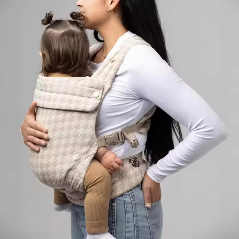 Multifunktionale Babytrage als Ring Sling für Säuglinge und Kleinkinder, verstellbare Schultertrage in Grau oder Beige - Bild 3