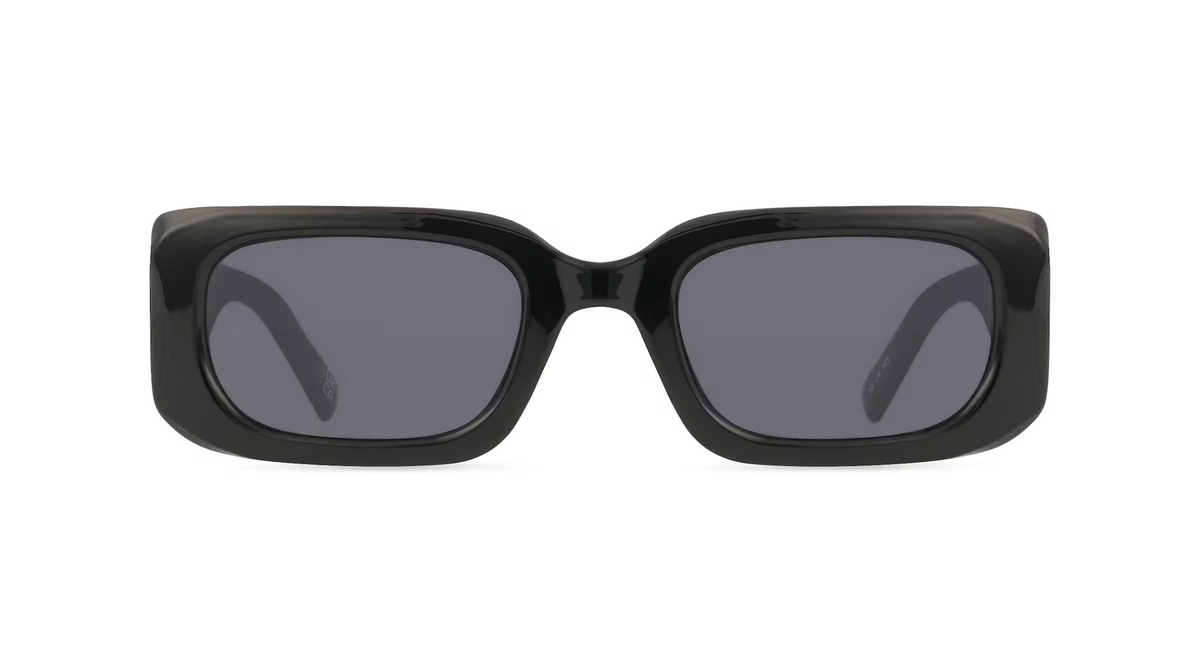 Le Specs LSU2429728 Sonnenbrille, Vollrand, quadratisch, Kunststoff, schwarz, Unisex - Bild 1