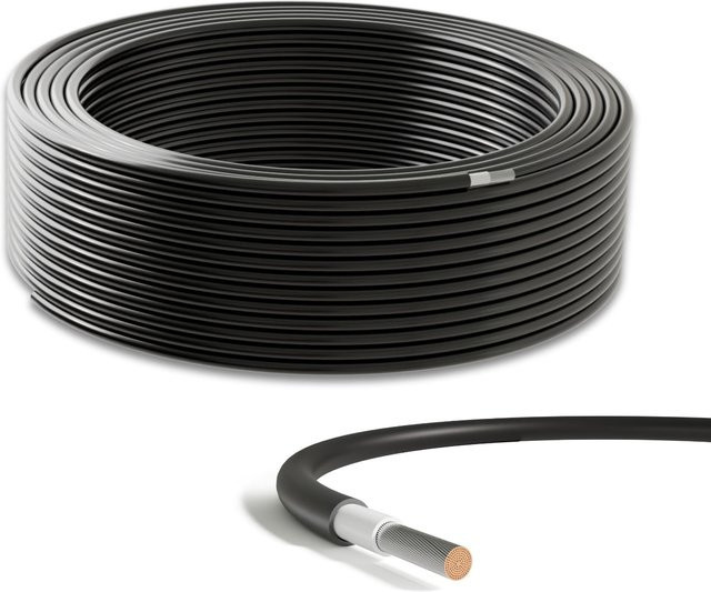Solarkabel H1Z2Z2-K 4mm² Schwarz 50m Solarleitung für Photovoltaikanlagen - Bild 1