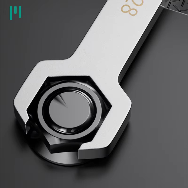 AXE SHAN Doppelkopf-Ventilschlüssel für Sanitär und Geothermie in Silber, 27/29mm und 28/30mm - Bild 6