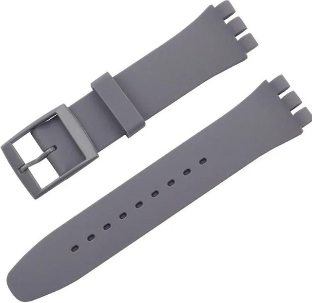RX-Panjia Uhrenarmband Silikon, 17mm, grau, Unisex - Bild 1
