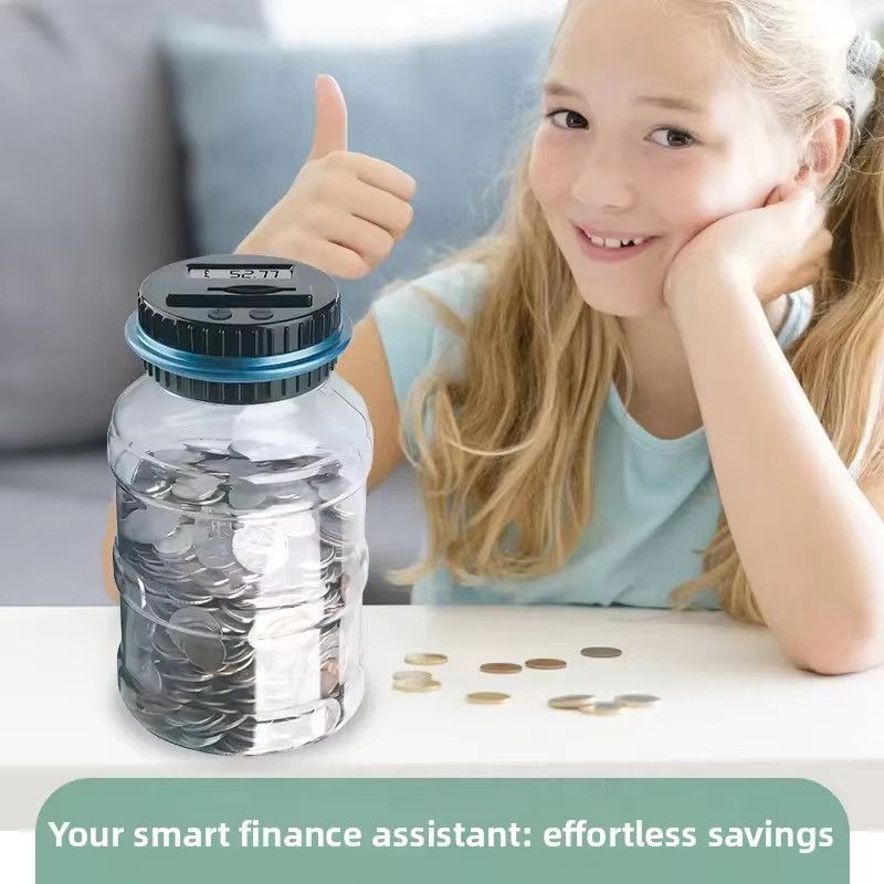 Creative Smart Counting Sparschwein mit digitaler Zählfunktion für Pfund, Euro und Dollar, Volumen: 1,8 l - Bild 3