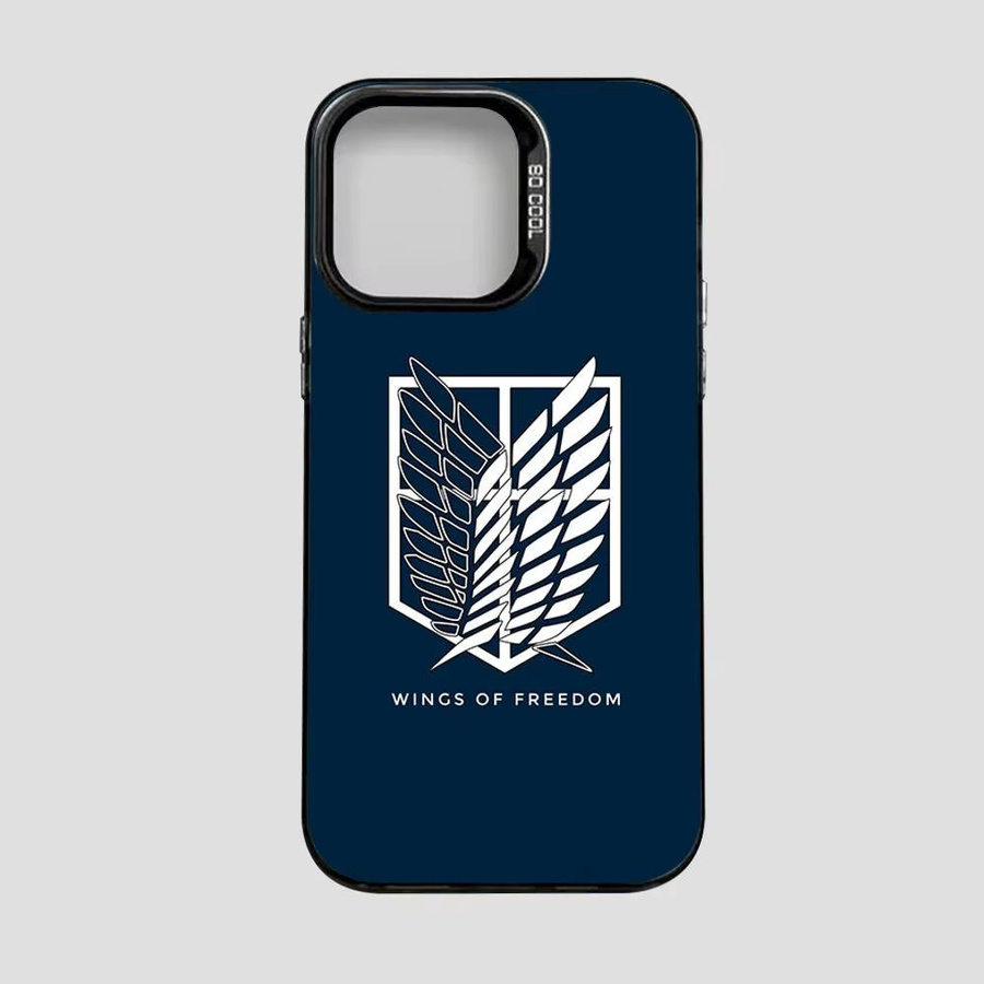 Potdemiel Anime Attack On Titan Handyhülle für iPhone 11 bis 17 Pro Max, Matte Abdeckung, Mehrfarbig - Bild 5