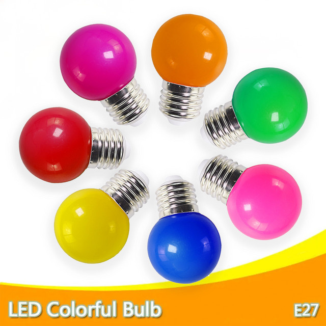 4er-Set G45 RGB LED-Glühbirnen E27 3W Multicolour für Party und Dekoration - Bild 1