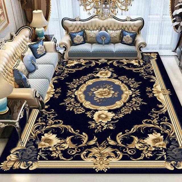 Wucifang Jewelry Perserteppich in Blau, moderner geometrischer Teppich aus Polyester, rutschfest und waschbar, B/T: 200 x 300 cm - Bild 1