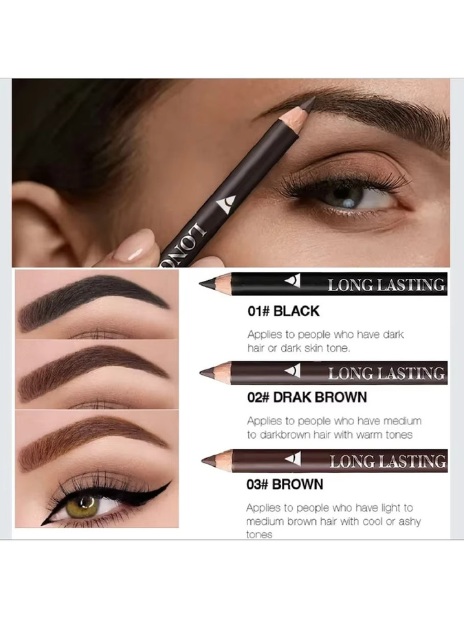 LUXURYTO Augenbrauenstift, Schwarzbraun, Damen - Bild 6