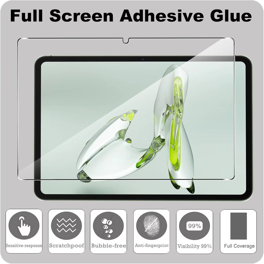 Schutzglas für OnePlus Pad GO, transparentes gehärtetes Displayglas für OPPO Pad 2 und OPPO Pad Neo, kratzfest und blasenfrei - Bild 2